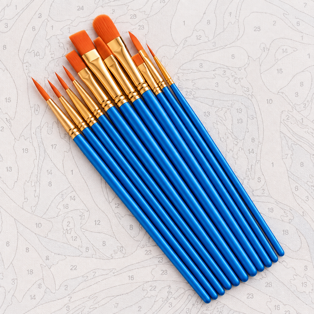 Ensemble de pinceaux Pro (10 pièces)