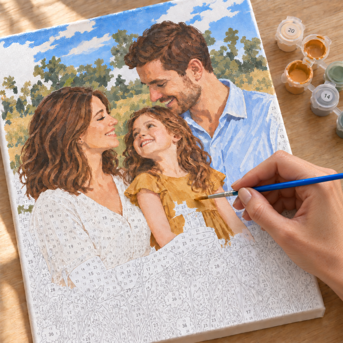 Transformez vos souvenirs en œuvres à créer  - Kit peinture par numéro personnalisé